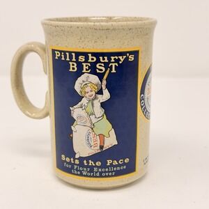Pillsbury's Best Coffee Mug 1985 Made in England 12 oz Collector Speckled‎